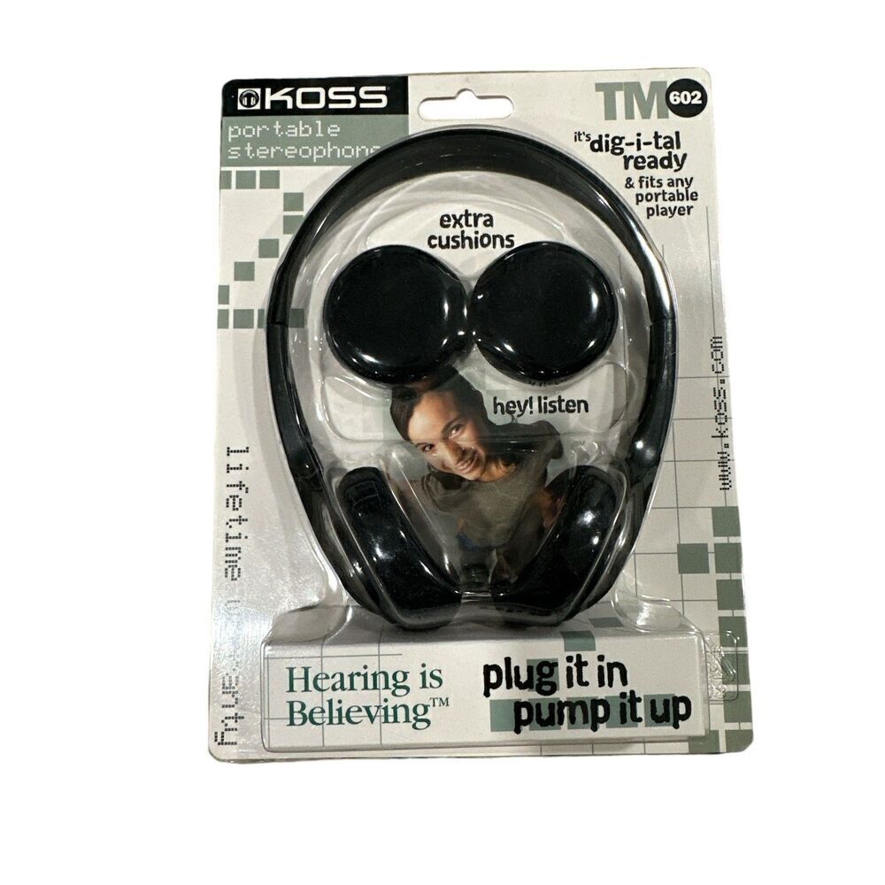 Koss TM602 Headphones New in Package 4 foot cord length